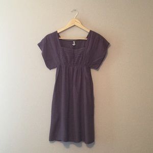 Purple empire dress from Anthropologie
